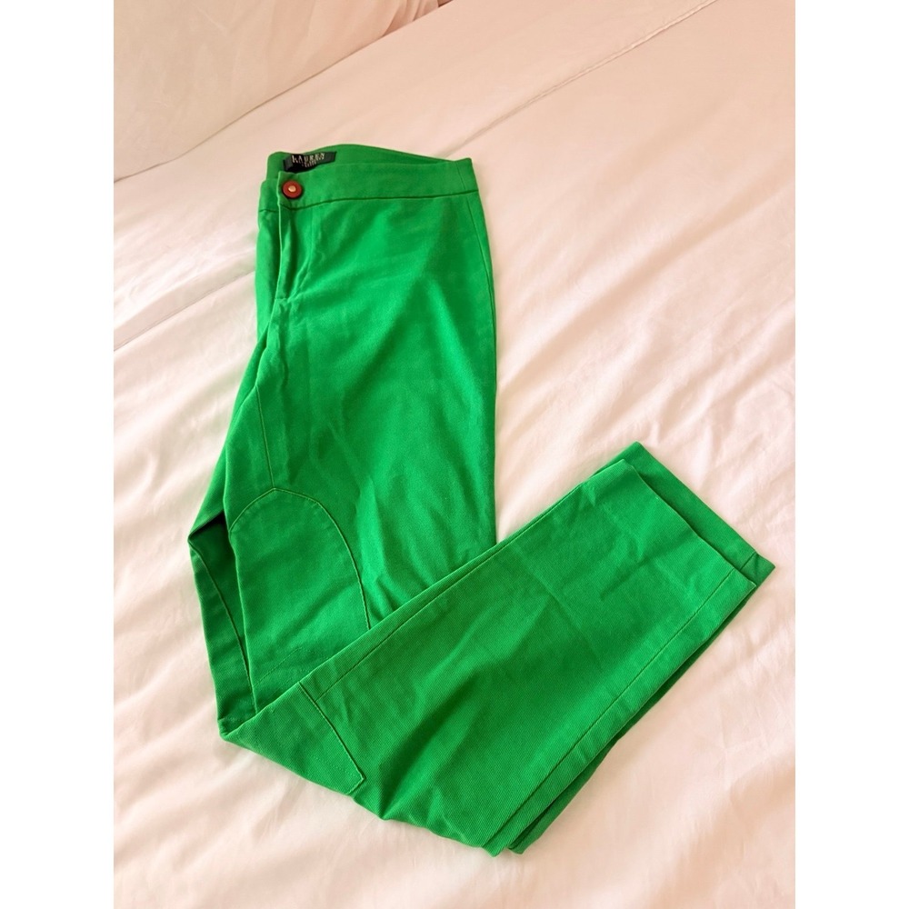 LAUREN RALPH LAUREN‎ green women's pants 2 petite